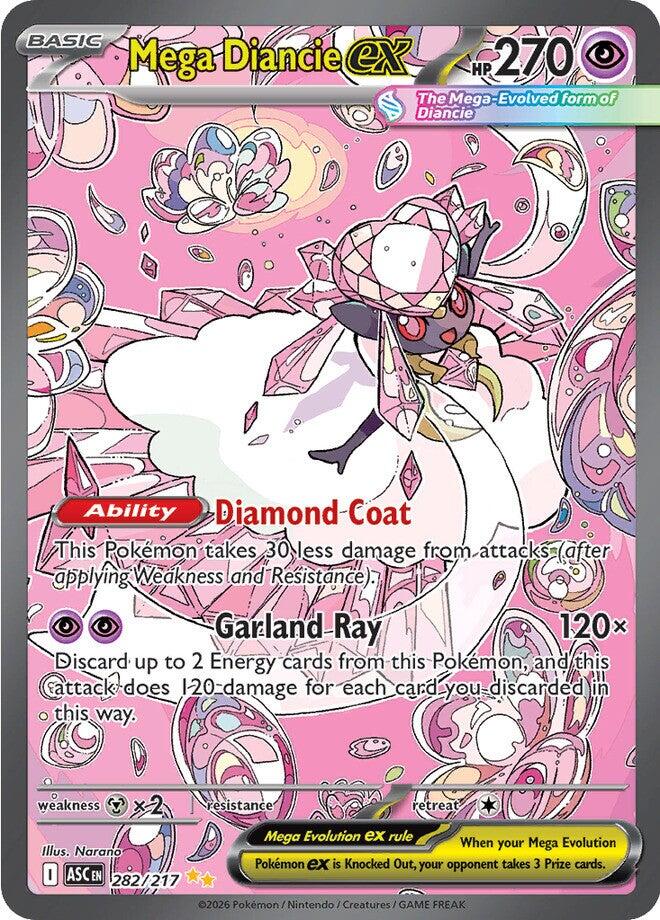 Mega Diancie ex (282/217) [Mega Evolution: Ascended Heroes] | Total Play