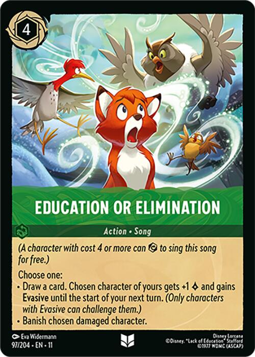 Education or Elimination (97/204) [Winterspell] | Total Play