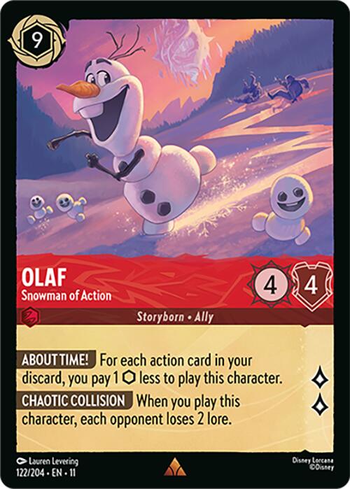 Olaf - Snowman of Action (122/204) [Winterspell] | Total Play