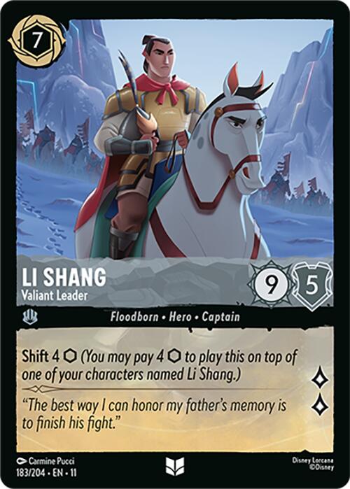 Li Shang - Valiant Leader (183/204) [Winterspell] | Total Play