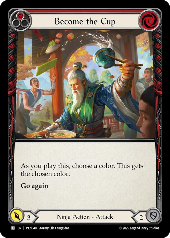 Become The Cup (Red) (Rainbow Foil) [PEN040] (Compendium of Rathe)  Rainbow Foil | Total Play