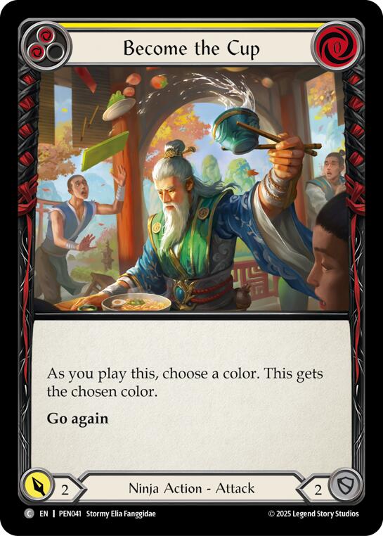 Become The Cup (Yellow) (Rainbow Foil) [PEN041] (Compendium of Rathe)  Rainbow Foil | Total Play