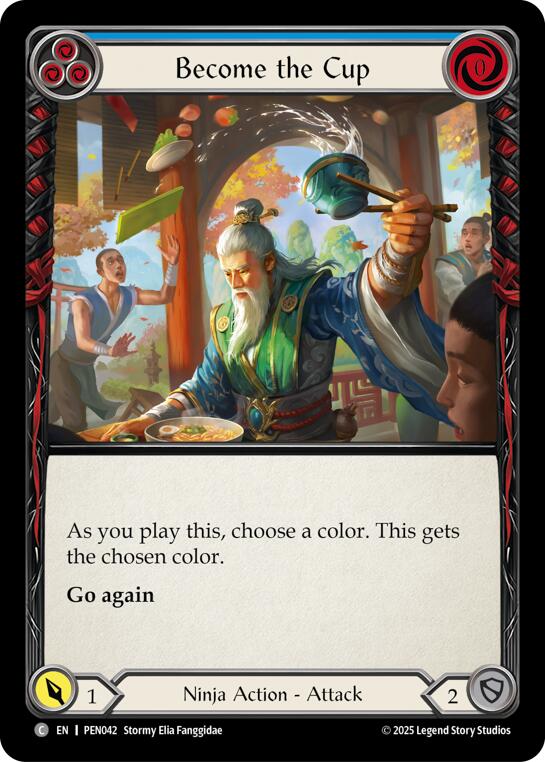 Become The Cup (Blue) (Rainbow Foil) [PEN042] (Compendium of Rathe)  Rainbow Foil | Total Play