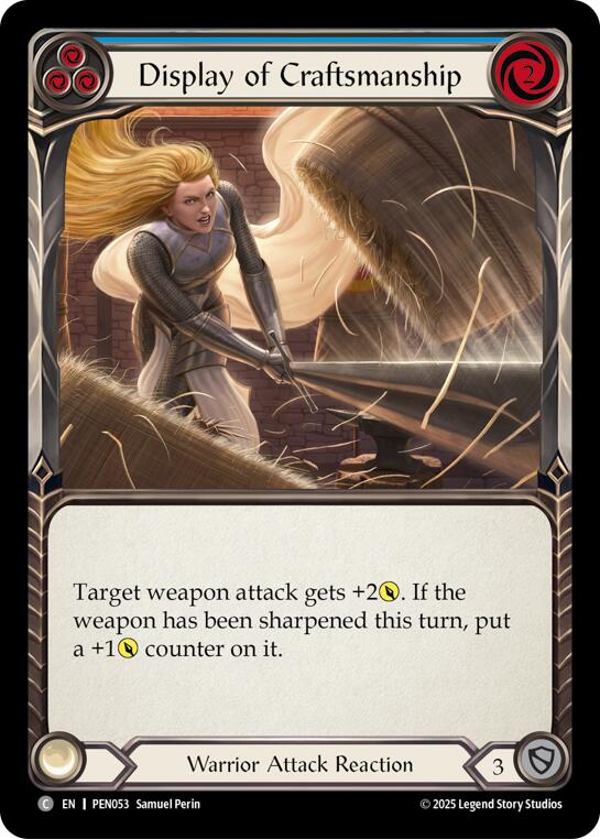 Display Of Craftsmanship (Blue) (Regular) [PEN053] (Compendium of Rathe) | Total Play