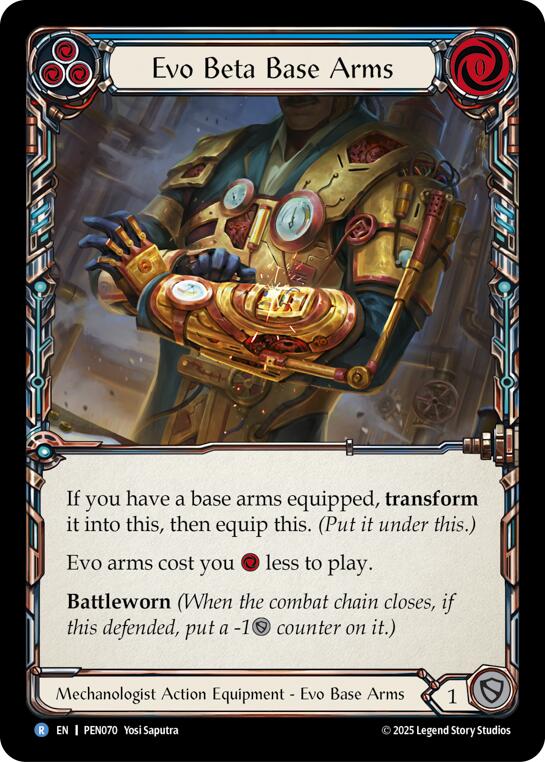 Evo Beta Base Arms (Blue) (Regular) [PEN070] (Compendium of Rathe) | Total Play