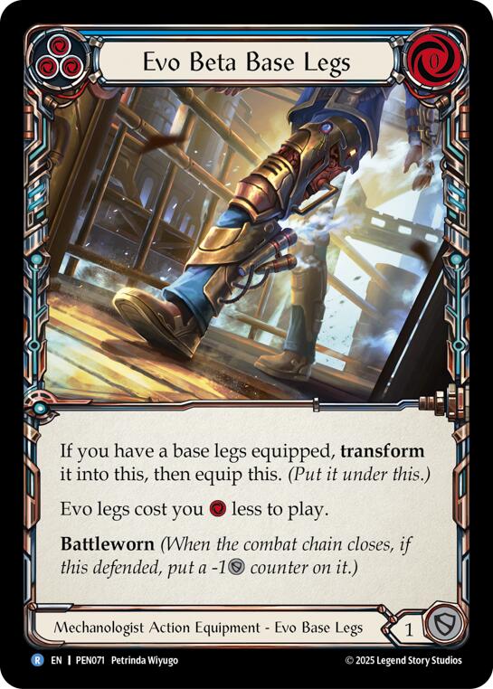 Evo Beta Base Legs (Blue) (Regular) [PEN071] (Compendium of Rathe) | Total Play