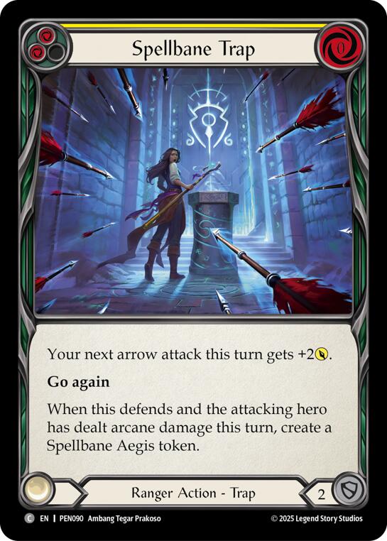 Spellbane Trap (Yellow) (Rainbow Foil) [PEN090] (Compendium of Rathe)  Rainbow Foil | Total Play