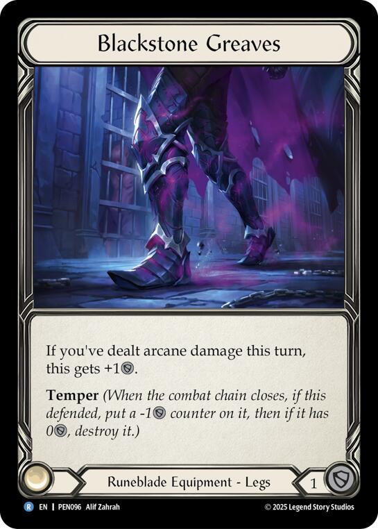 Blackstone Greaves [PEN096] (Compendium of Rathe)  Cold Foil | Total Play