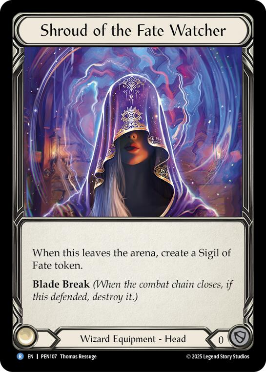Shroud Of The Fate Watcher [PEN107] (Compendium of Rathe)  Cold Foil | Total Play