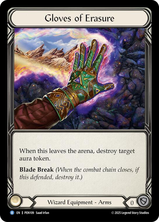 Gloves Of Erasure [PEN109] (Compendium of Rathe)  Cold Foil | Total Play