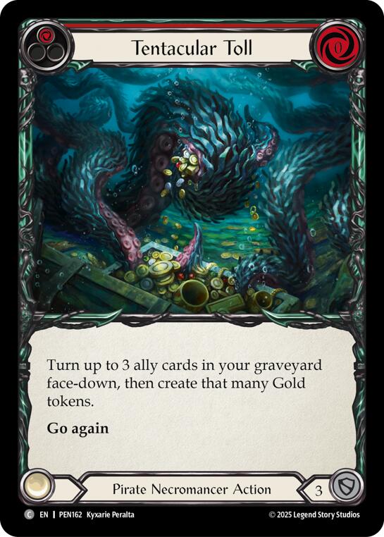 Tentacular Toll (Red) (Rainbow Foil) [PEN162] (Compendium of Rathe)  Rainbow Foil | Total Play