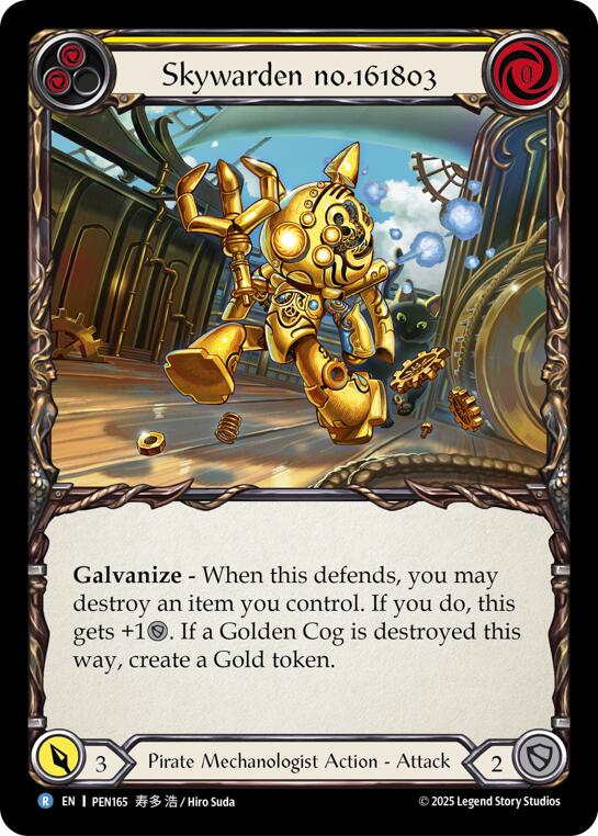 Skywarden No(Red)6(Red)80(Blue) (Yellow) (Rainbow Foil) [PEN165] (Compendium of Rathe)  Rainbow Foil | Total Play