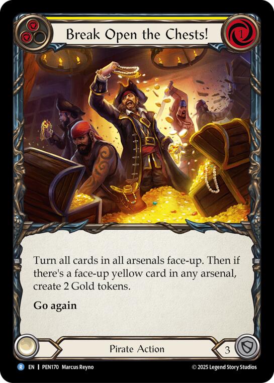 Break Open The Chests (Yellow) (Rainbow Foil) [PEN170] (Compendium of Rathe)  Rainbow Foil | Total Play