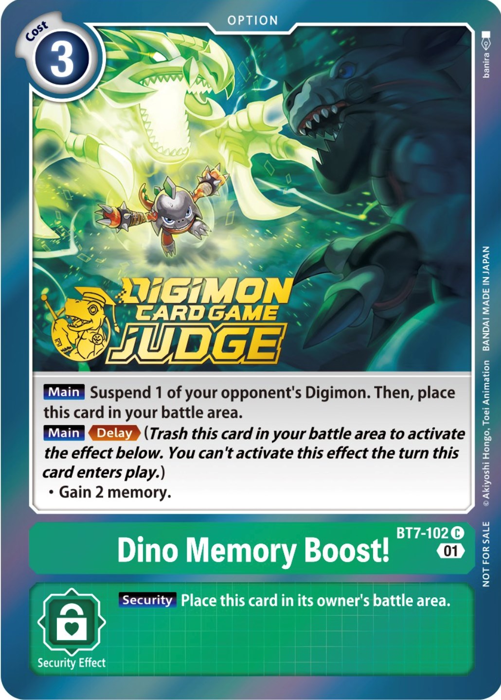 Dino Memory Boost! [BT7-102] (Judge Pack 3) [Next Adventure Promos] | Total Play