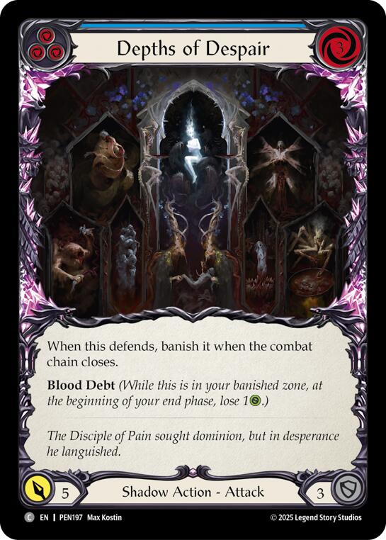 Depths Of Despair (Blue) (Rainbow Foil) [PEN197] (Compendium of Rathe)  Rainbow Foil | Total Play