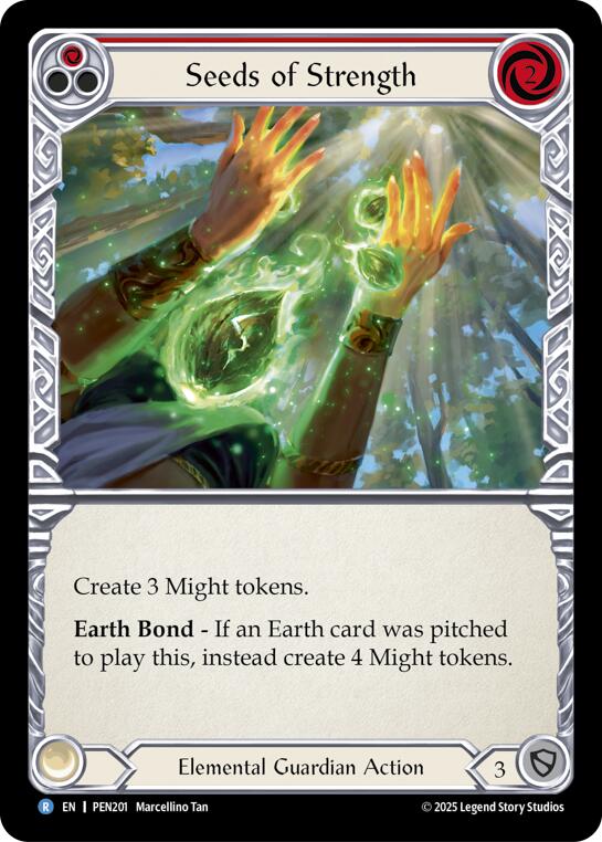 Seeds Of Strength (Red) (Rainbow Foil) [PEN201] (Compendium of Rathe)  Rainbow Foil | Total Play