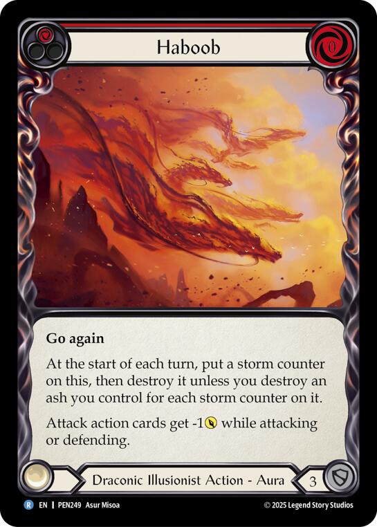 Haboob (Red) (Rainbow Foil) [PEN249] (Compendium of Rathe)  Rainbow Foil | Total Play