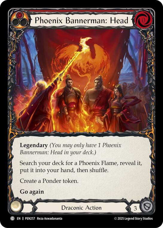 Phoenix Bannerman Head (Red) (Regular) [PEN257] (Compendium of Rathe) | Total Play