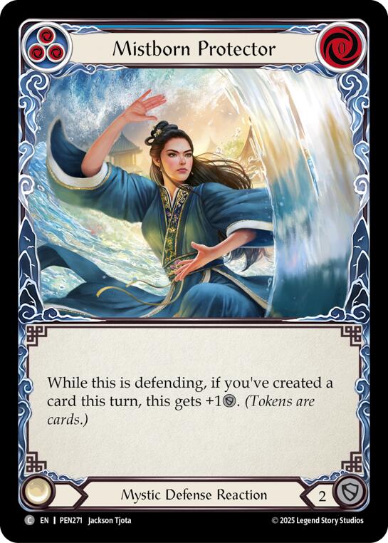 Mistborn Protector (Blue) (Rainbow Foil) [PEN271] (Compendium of Rathe)  Rainbow Foil | Total Play
