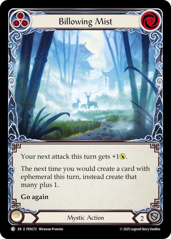 Billowing Mist (Blue) (Rainbow Foil) [PEN272] (Compendium of Rathe)  Rainbow Foil | Total Play