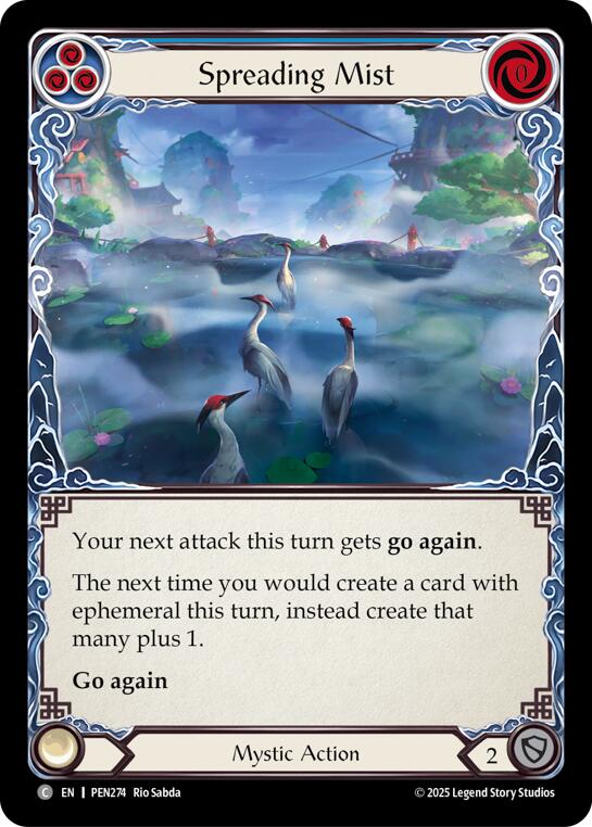 Spreading Mist (Blue) (Rainbow Foil) [PEN274] (Compendium of Rathe)  Rainbow Foil | Total Play