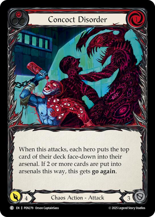 Concoct Disorder (Red) (Rainbow Foil) [PEN279] (Compendium of Rathe)  Rainbow Foil | Total Play