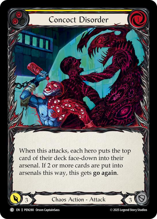 Concoct Disorder (Yellow) (Rainbow Foil) [PEN280] (Compendium of Rathe)  Rainbow Foil | Total Play