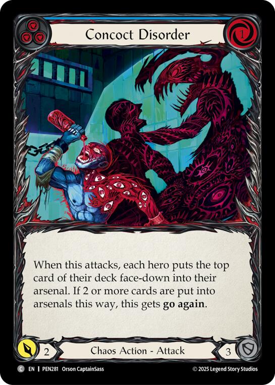 Concoct Disorder (Blue) (Rainbow Foil) [PEN281] (Compendium of Rathe)  Rainbow Foil | Total Play