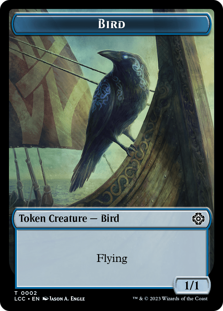 Bird // Merfolk (0003) Double-Sided Token [The Lost Caverns of Ixalan Commander Tokens] | Total Play