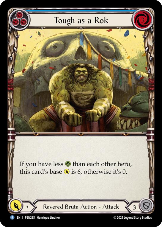 Tough As A Rok (Blue) (Rainbow Foil) [PEN285] (Compendium of Rathe)  Rainbow Foil | Total Play