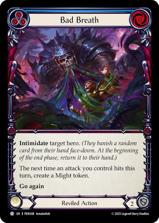 Bad Breath (Blue) (Rainbow Foil) [PEN308] (Compendium of Rathe)  Rainbow Foil | Total Play
