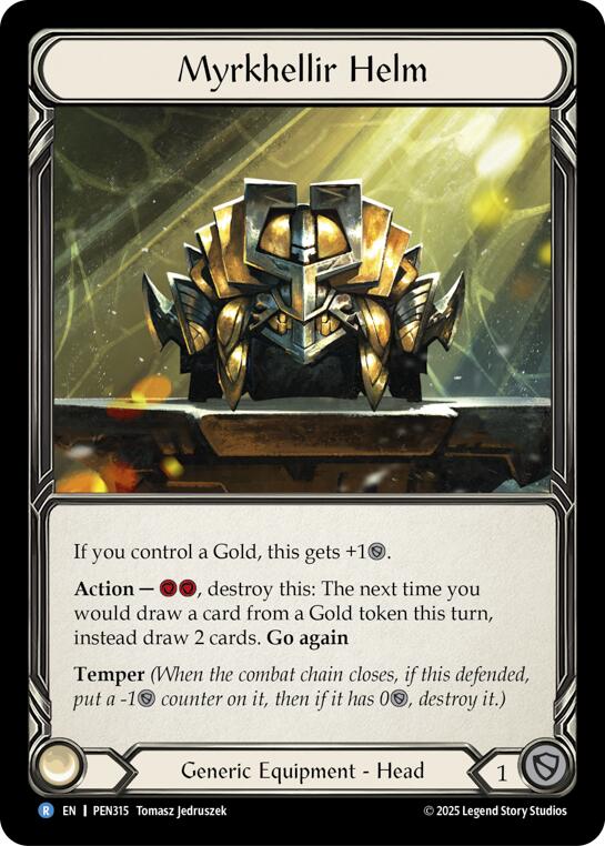 Myrkhellir Helm [PEN315] (Compendium of Rathe)  Cold Foil | Total Play