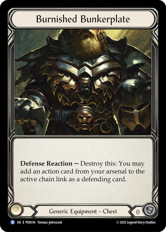 Burnished Bunkerplate [PEN316] (Compendium of Rathe)  Cold Foil | Total Play