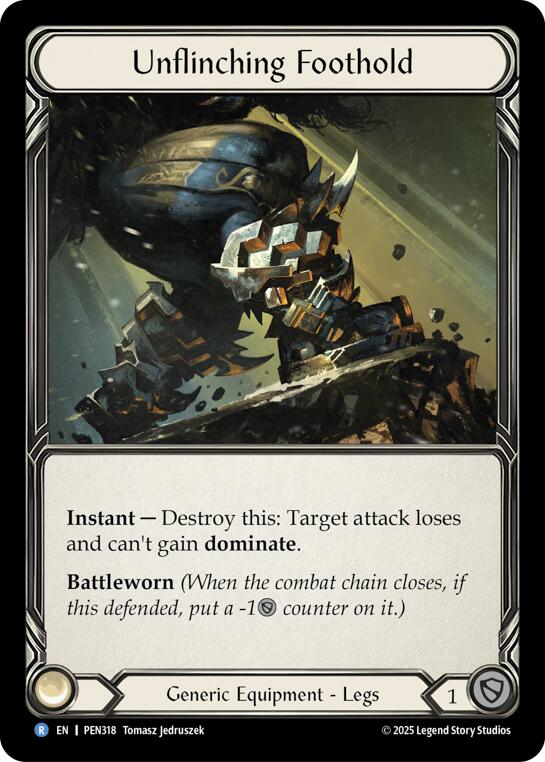 Unflinching Foothold [PEN318] (Compendium of Rathe)  Cold Foil | Total Play