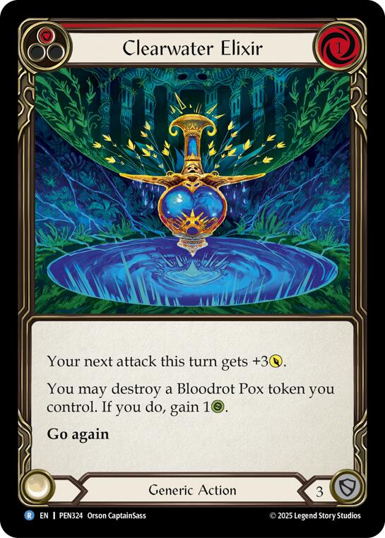 Clearwater Elixir (Red) (Rainbow Foil) [PEN324] (Compendium of Rathe)  Rainbow Foil | Total Play