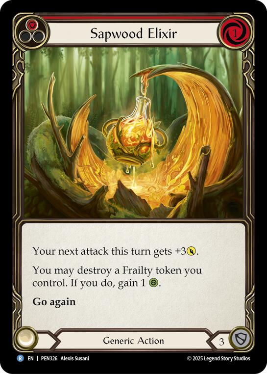 Sapwood Elixir (Red) (Rainbow Foil) [PEN326] (Compendium of Rathe)  Rainbow Foil | Total Play