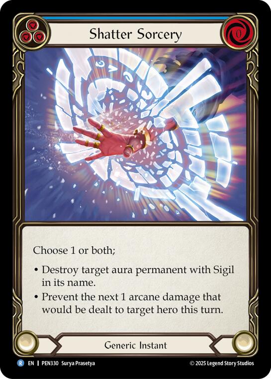 Shatter Sorcery (Blue) (Regular) [PEN330] (Compendium of Rathe) | Total Play