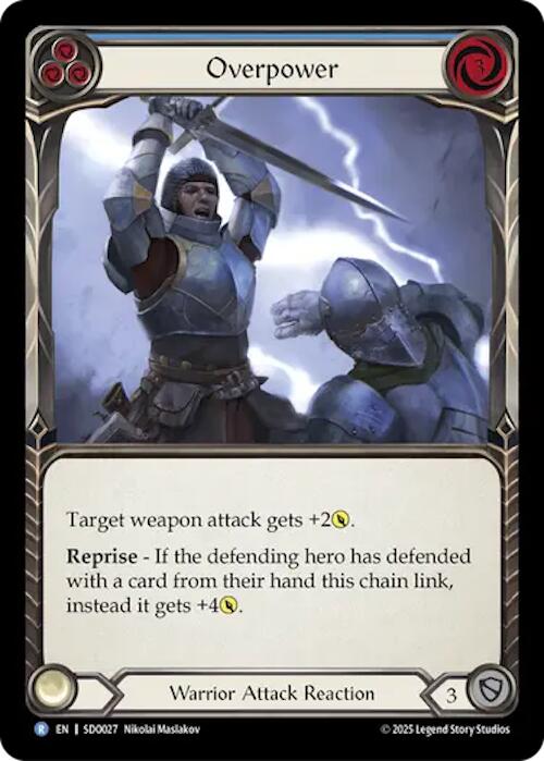 Overpower (Blue) (Regular) [SDO027] (Silver Age Chapter 2) | Total Play