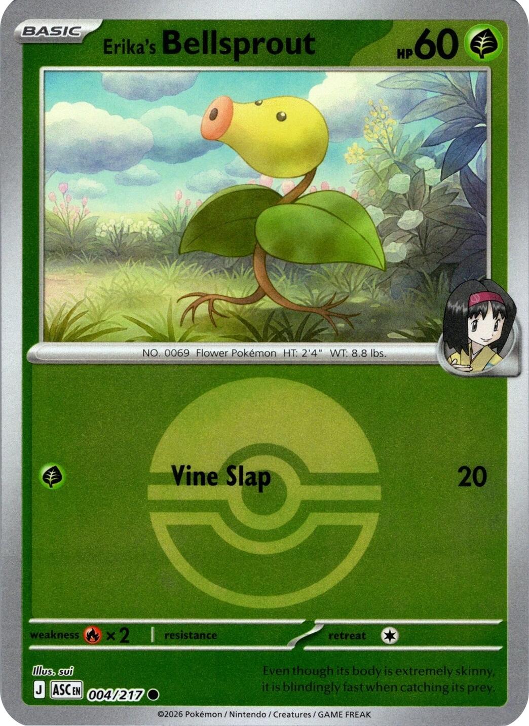 Erika's Bellsprout (004/217) (Poke Ball) [Mega Evolution: Ascended Heroes] | Total Play