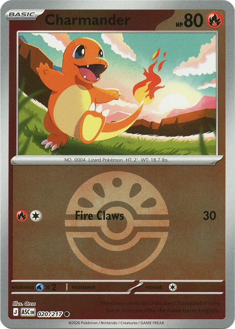 Charmander (020/217) (Quick Ball) [Mega Evolution: Ascended Heroes] | Total Play