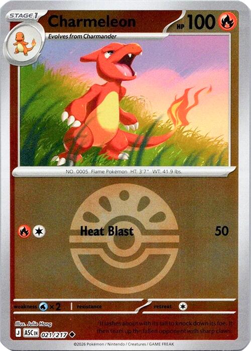 Charmeleon (021/217) (Quick Ball) [Mega Evolution: Ascended Heroes] | Total Play
