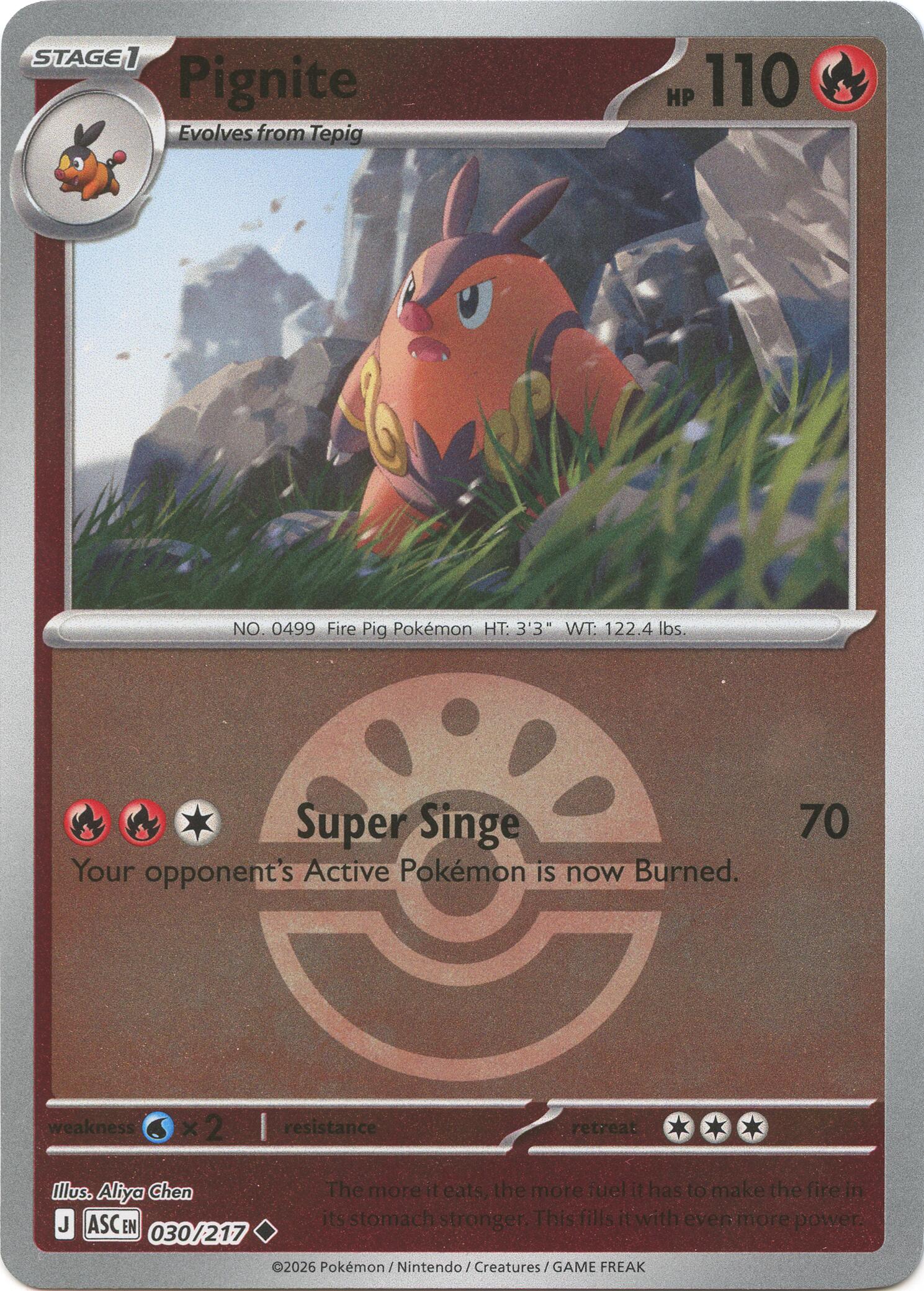 Pignite (030/217) (Friend Ball) [Mega Evolution: Ascended Heroes] | Total Play