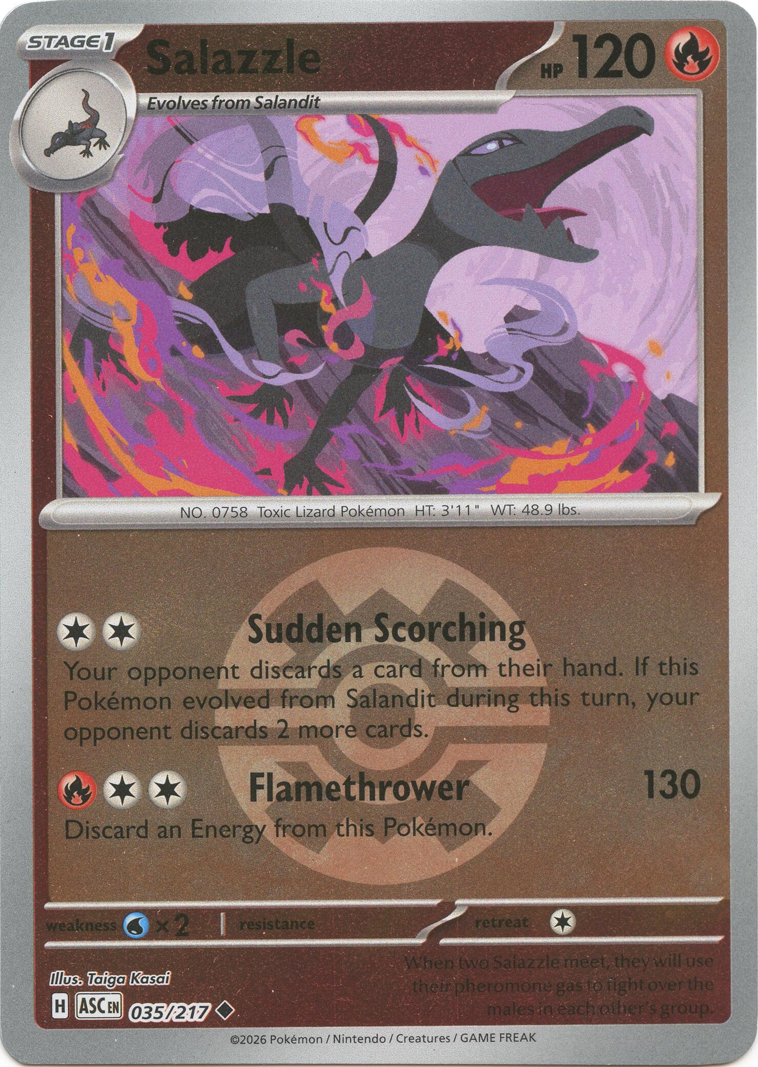 Salazzle (035/217) (Quick Ball) [Mega Evolution: Ascended Heroes] | Total Play