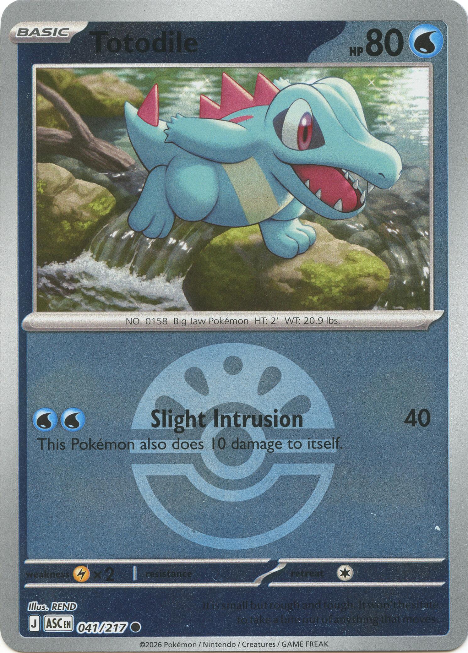Totodile (041/217) (Friend Ball) [Mega Evolution: Ascended Heroes] | Total Play