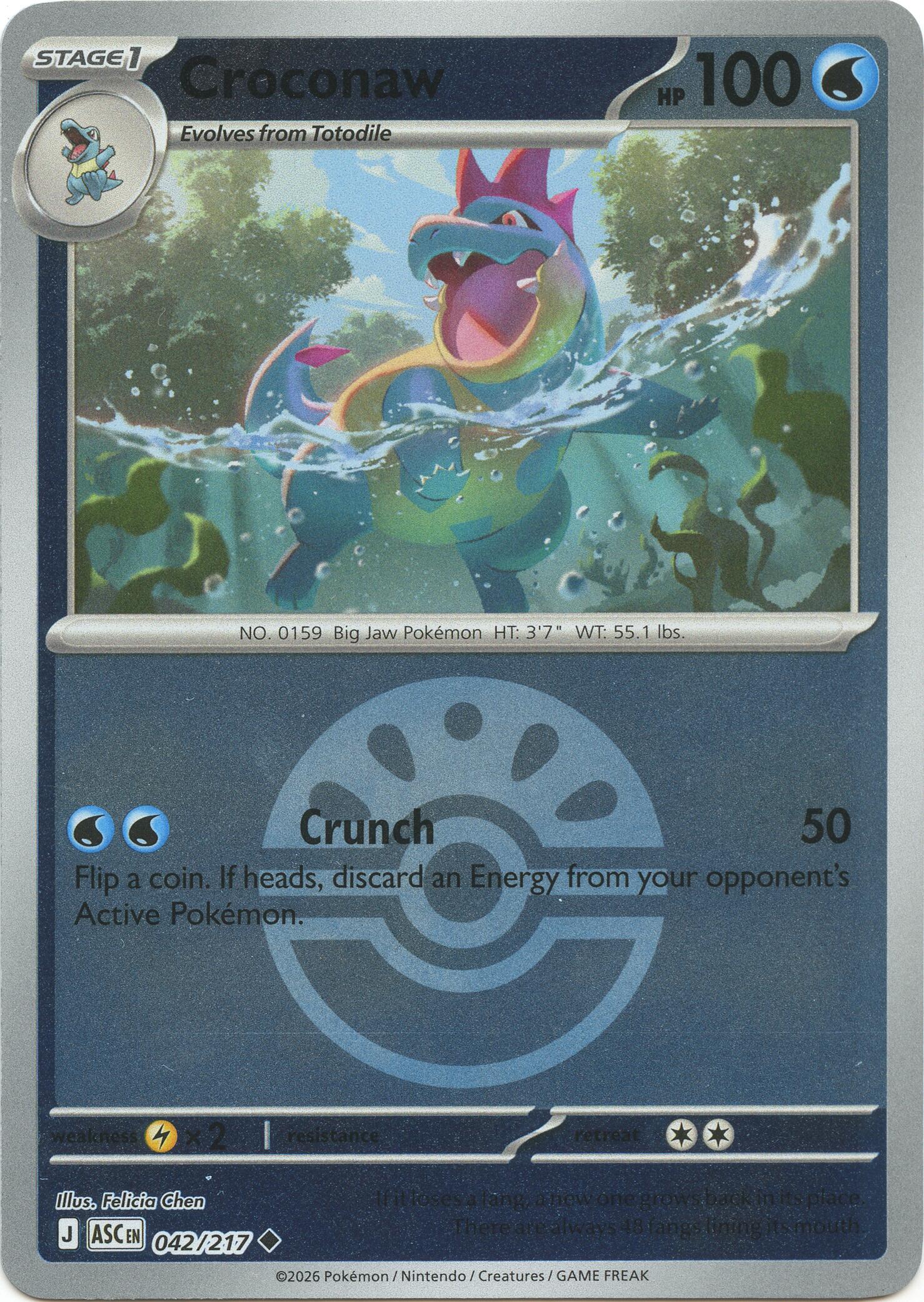 Croconaw (042/217) (Friend Ball) [Mega Evolution: Ascended Heroes] | Total Play