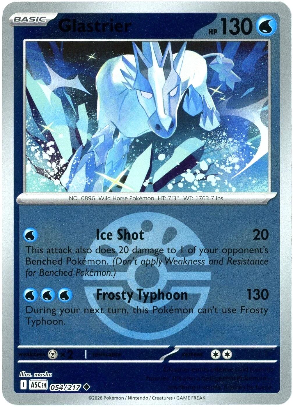 Glastrier (054/217) (Friend Ball) [Mega Evolution: Ascended Heroes] | Total Play