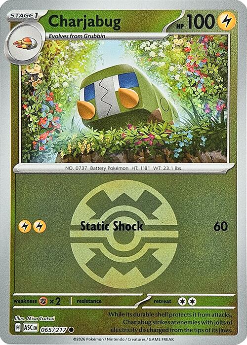 Charjabug (065/217) (Quick Ball) [Mega Evolution: Ascended Heroes] | Total Play