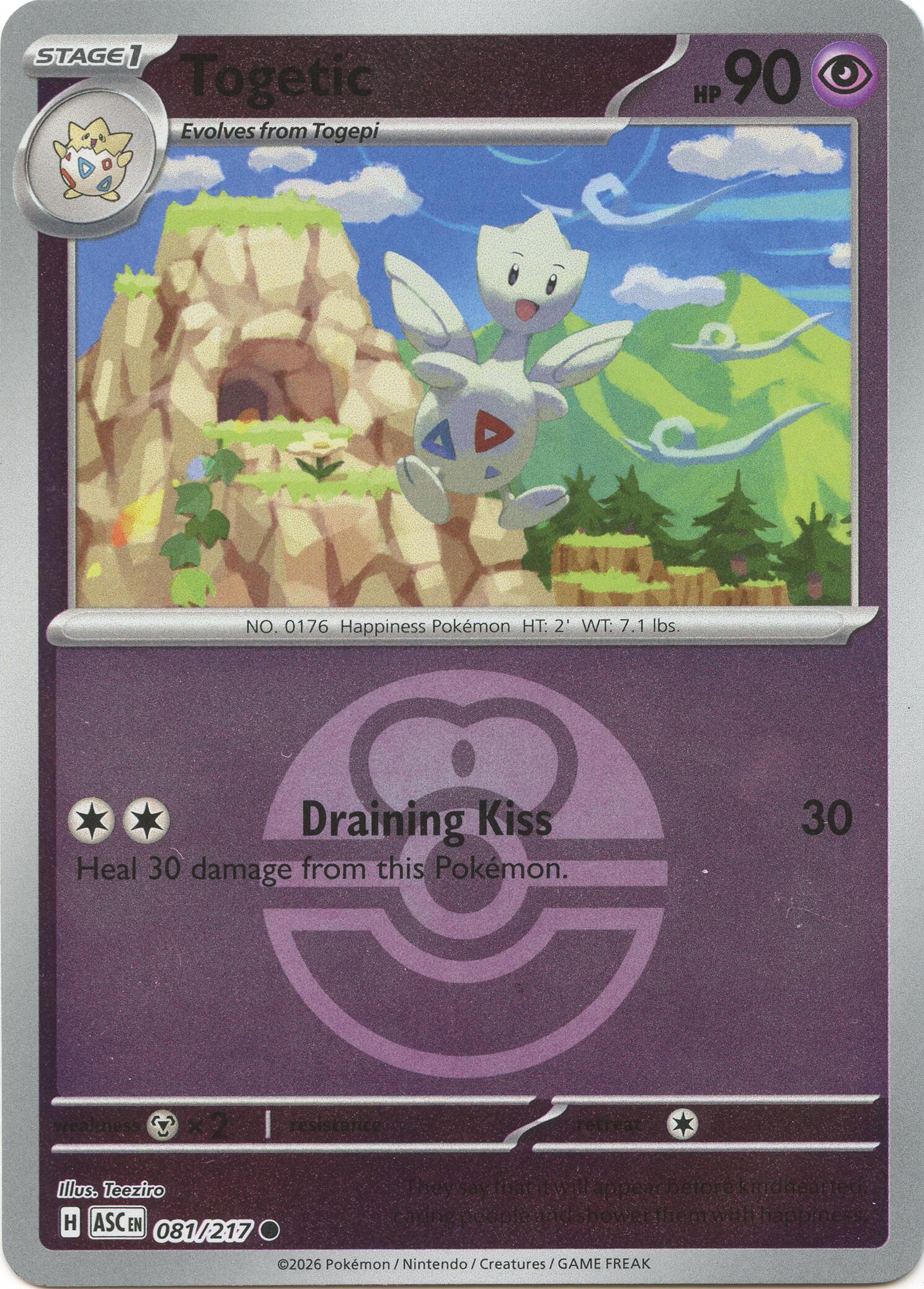 Togetic (081/217) (Love Ball) [Mega Evolution: Ascended Heroes] | Total Play