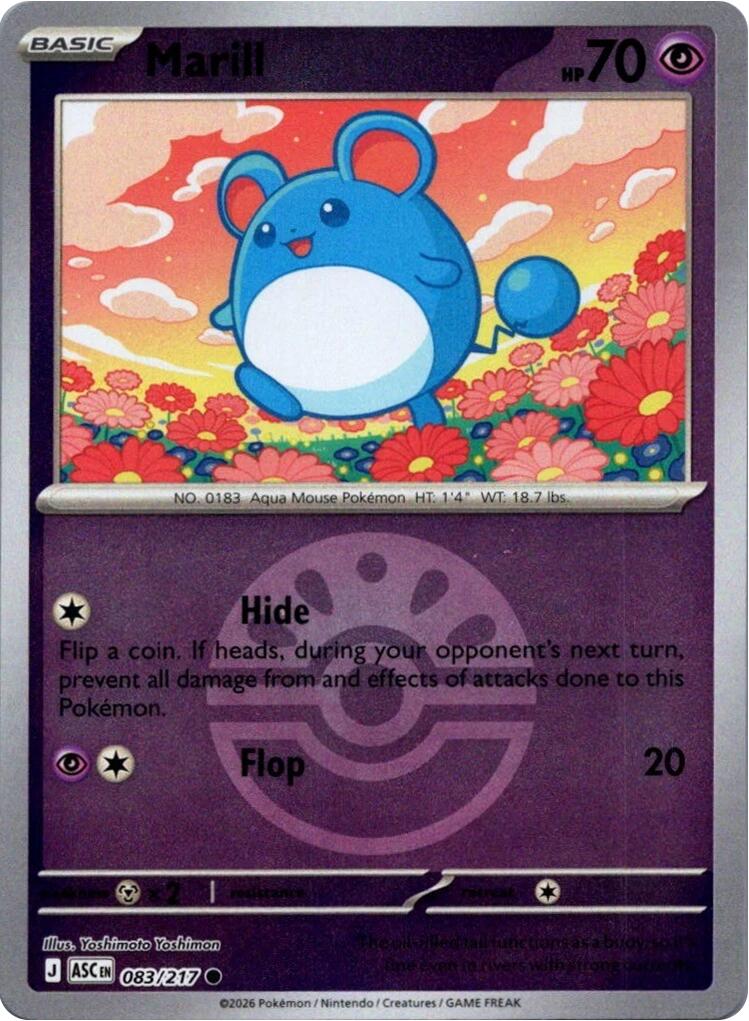 Marill (083/217) (Friend Ball) [Mega Evolution: Ascended Heroes] | Total Play