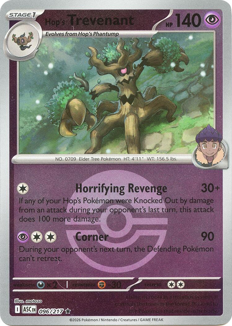 Hop's Trevenant (096/217) (Poke Ball) [Mega Evolution: Ascended Heroes] | Total Play